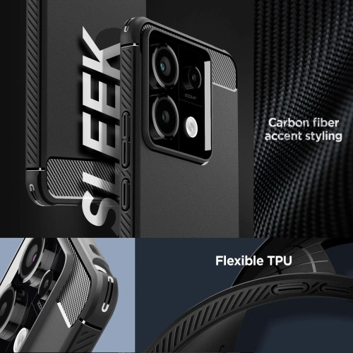 Kup Etui Spigen Rugged Armor Xiaomi Redmi Note 13 Pro 5G / Poco X6 5G Matt Fekete - SPN3379 - {ean13} - Sklep Home Screen