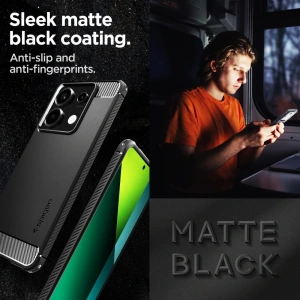 Kup Etui Spigen Rugged Armor Xiaomi Redmi Note 13 Pro 5G / Poco X6 5G matně černé - SPN3379 - {ean13} - Sklep Home Screen