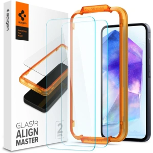 Kup Sticlă securizată Spigen GLAS.tR AlignMaster Samsung Galaxy A55 5G Clear [2 PACK] - SPN3382 - {ean13} - Sklep Home Screen