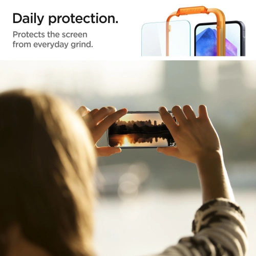 Kup Edzett üveg Spigen GLAS.tR AlignMaster Samsung Galaxy A55 5G Clear [2 PACK] - SPN3382 - {ean13} - Sklep Home Screen