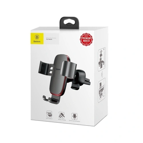 Buy Baseus Gravity Air Vent Car Mount Gray - BSU644GRY - {ean13} - Home Screen Store Europe