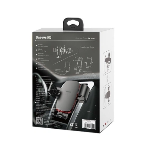 Buy Baseus Gravity Air Vent Car Mount Gray - BSU644GRY - {ean13} - Home Screen Store Europe
