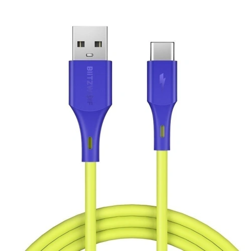 Kup USB-C kábel BlitzWolf BW-TC14 3A 1m (zöld) - BLZ187GRN - {ean13} - Sklep Home Screen
