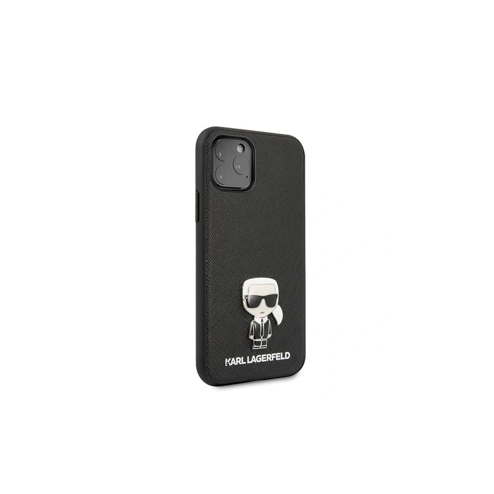 Karl Lagerfeld KLHCN58IKFBMBK iPhone 11 Pro hardcase czarny/black Saffiano Ikonik
