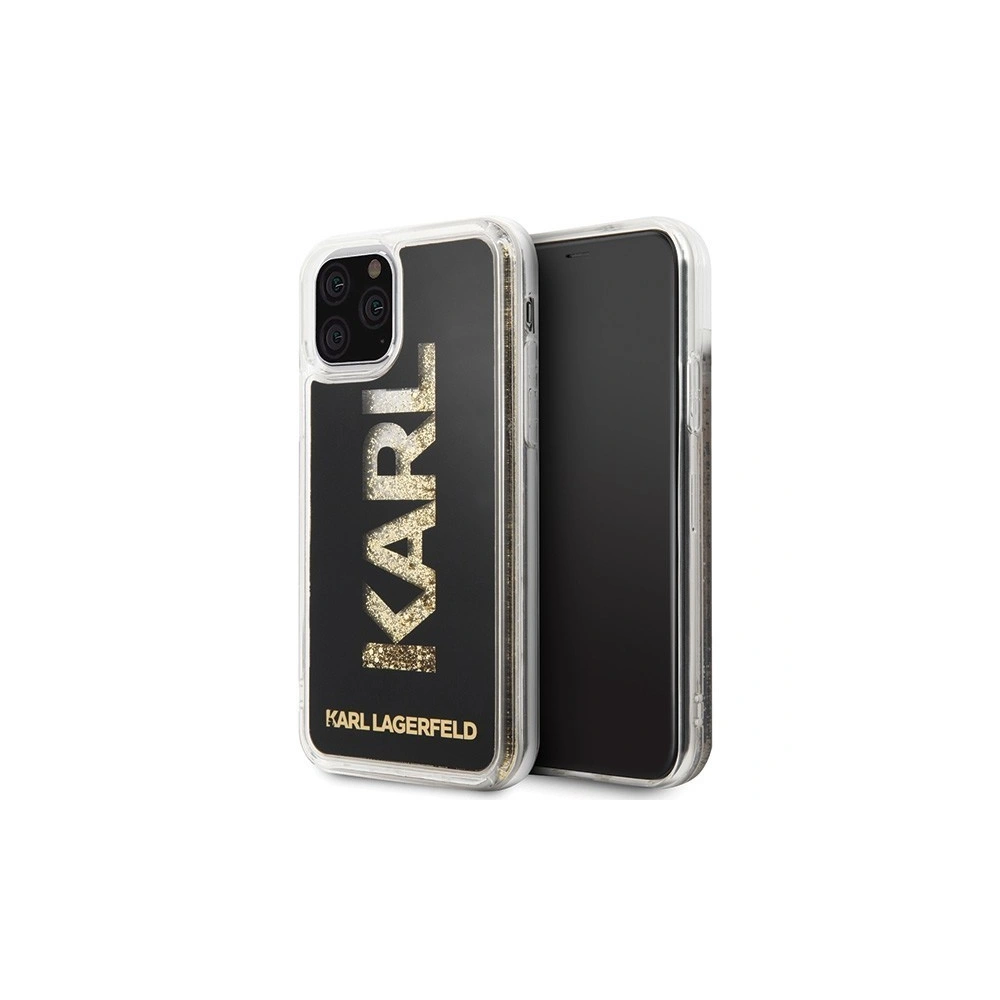 Karl Lagerfeld KLHCN58KAGBK iPhone 11 Pro czarny/black Karl logo Glitter