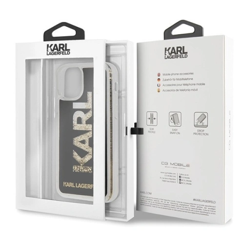 Kup Karl Lagerfeld KLHCN58KAGBK iPhone 11 Pro fekete/black Karl logo Glitter - KLD123BLK - {ean13} - Sklep Home Screen