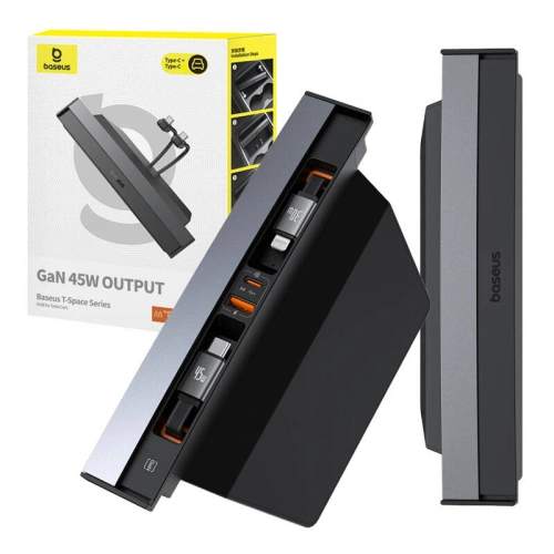 Kup HUB Baseus T-Space USB-C, Lightning 45W kábellel Teslához (fekete) - BSU4865 - {ean13} - Sklep Home Screen