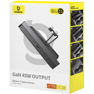 Kup HUB Baseus T-Space mit USB-C-Kabel, USB-C 45W für Tesla (schwarz) - BSU4866 - {ean13} - Sklep Home Screen