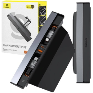 Kup HUB Baseus T-Space z kablem USB-C, USB-C 45W do Tesli (czarny) - BSU4866 - {ean13} - Sklep Home Screen
