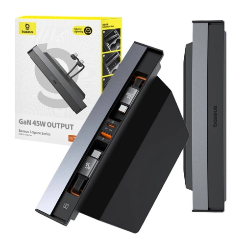 Kup HUB Baseus T-Space USB-C kábellel, USB-C 45W Teslához (fekete) - BSU4866 - {ean13} - Sklep Home Screen