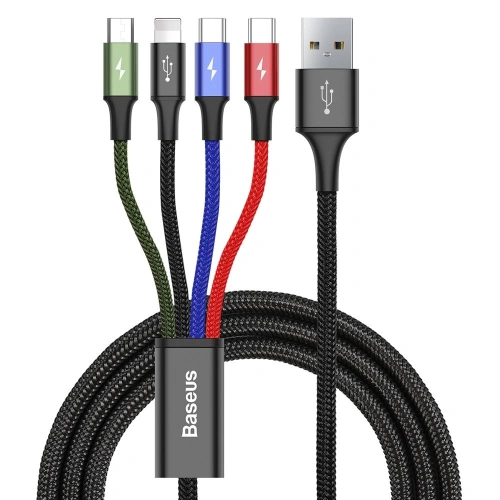 Kup Powerbank Baseus Bipow 30000mAh 15W + kabel 4w1 USB-A / microUSB, 2xUSB-C, Lightning 1.2m - BSU4867 - {ean13} - Sklep Home Screen