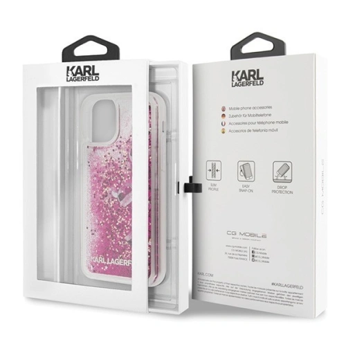 Kup Karl Lagerfeld KLHCN58ROPI iPhone 11 Pro rosegold/rosegold Hartschalenetui Glitter - KLD128PNK - {ean13} - Sklep Home Screen