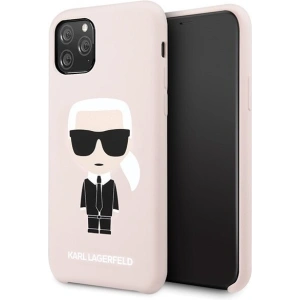 Karl Lagerfeld KLHCN58SLFKPI iPhone 11 Pro hardcase jasnoróżowy/light pink Silicone Iconic