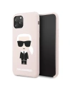Karl Lagerfeld KLHCN58SLFKPI iPhone 11 Pro hardcase világos rózsaszín/színes szilikon ikonikus