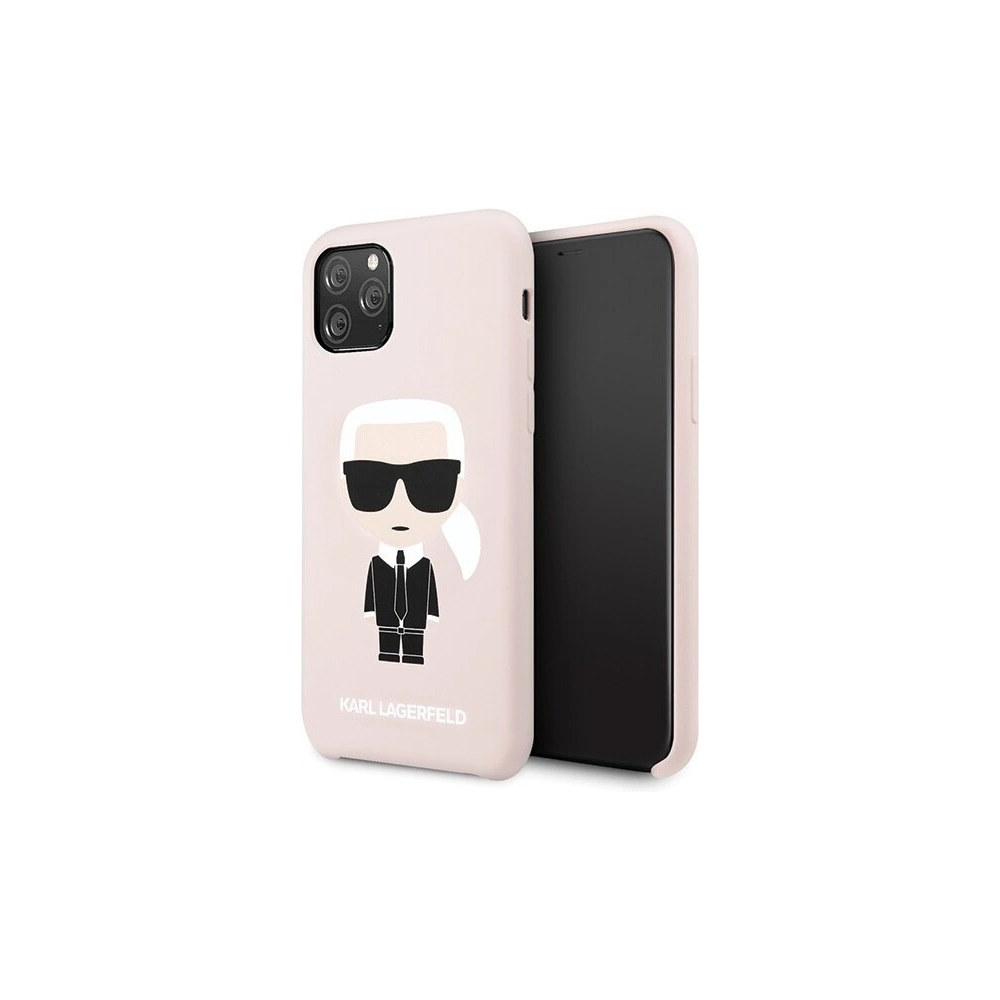 Karl Lagerfeld KLHCN58SLFKPI iPhone 11 Pro hardcase jasnoróżowy/light pink Silicone Iconic