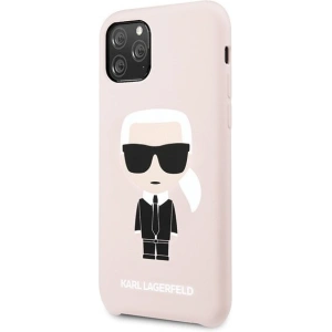 Karl Lagerfeld KLHCN58SLFKPI iPhone 11 Pro hardcase jasnoróżowy/light pink Silicone Iconic