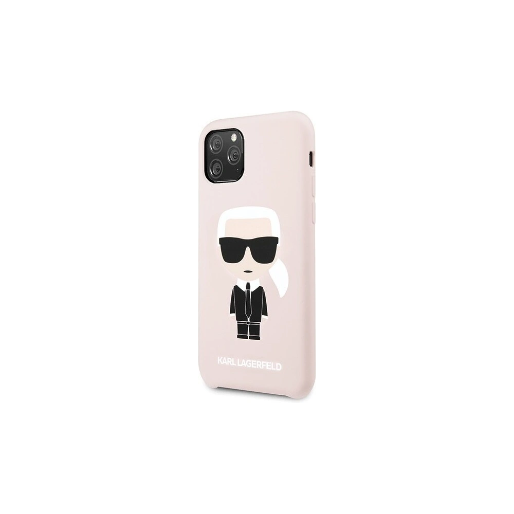 Karl Lagerfeld KLHCN58SLFKPI iPhone 11 Pro hardcase jasnoróżowy/light pink Silicone Iconic