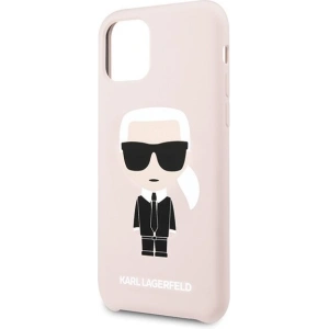 Karl Lagerfeld KLHCN58SLFKPI iPhone 11 Pro hardcase jasnoróżowy/light pink Silicone Iconic