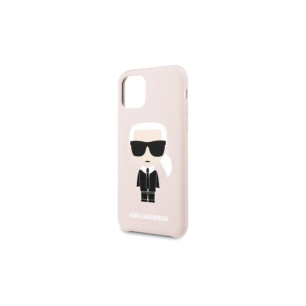 Karl Lagerfeld KLHCN58SLFKPI iPhone 11 Pro hardcase jasnoróżowy/light pink Silicone Iconic