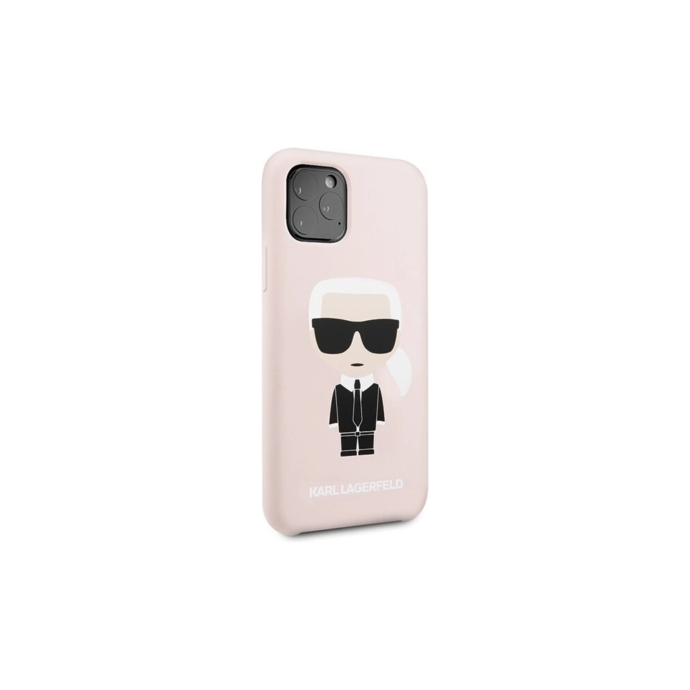 Karl Lagerfeld KLHCN58SLFKPI iPhone 11 Pro hardcase jasnoróżowy/light pink Silicone Iconic