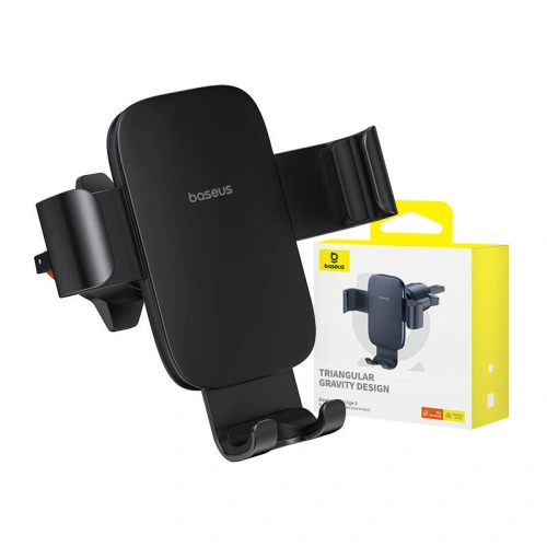 Buy Baseus Metal Age 3 grille gravity car mount black - BSU4870 - {ean13} - Home Screen Store Europe