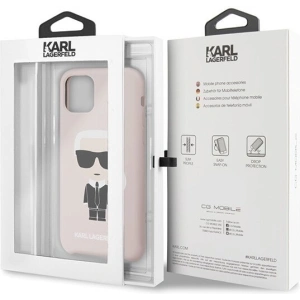 Karl Lagerfeld KLHCN58SLFKPI iPhone 11 Pro hardcase jasnoróżowy/light pink Silicone Iconic