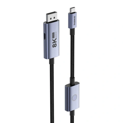 Kup Adaptér Baseus BS-OH176 USB-C / DisplayPort 8K 60Hz 1.5m černý - BSU4872 - {ean13} - Sklep Home Screen