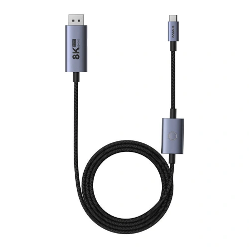 Kup Adapter Baseus BS-OH176 USB-C / DisplayPort 8K 60Hz 1.5m czarny - BSU4872 - {ean13} - Sklep Home Screen