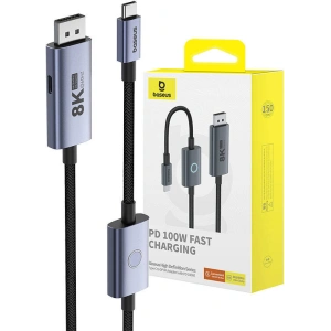 Adapter Baseus BS-OH176 USB-C / DisplayPort 8K 60Hz 1.5m czarny