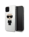 Karl Lagerfeld KLHCN58TPUTRIKSL iPhone 11 Pro stříbrný/silver Glitter Ikonik Karl