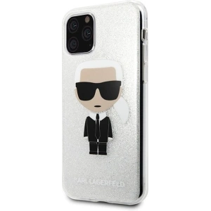 Kup Karl Lagerfeld KLHCN58TPUTRIKSL iPhone 11 Pro srebrny/silver Glitter Ikonik Karl - KLD132SLV - {ean13} - Sklep Home Screen