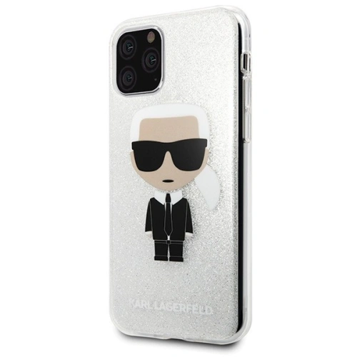 Kup Karl Lagerfeld KLHCN58TPUTRIKSL iPhone 11 Pro srebrny/silver Glitter Ikonik Karl - KLD132SLV - {ean13} - Sklep Home Screen