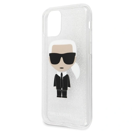 Kup Karl Lagerfeld KLHCN58TPUTRIKSL iPhone 11 Pro srebrny/silver Glitter Ikonik Karl - KLD132SLV - {ean13} - Sklep Home Screen