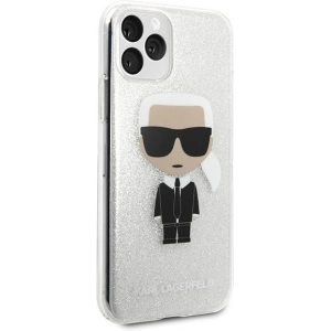 Kup Karl Lagerfeld KLHCN58TPUTRIKSL iPhone 11 Pro srebrny/silver Glitter Ikonik Karl - KLD132SLV - {ean13} - Sklep Home Screen