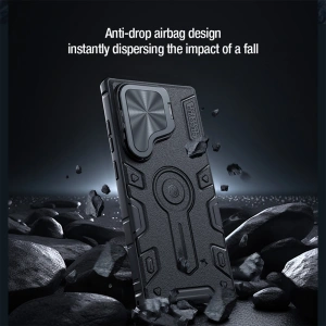 Kup Etui Nillkin CamShield Armor Prop Case Samsung Galaxy S24 Ultra černé - NLK1537 - {ean13} - Sklep Home Screen