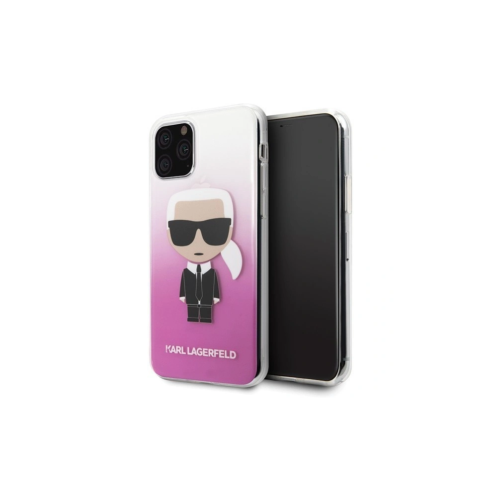 Karl Lagerfeld KLHCN58TRDFKPI iPhone 11 Pro różowy/pink Gradient Ikonik Karl