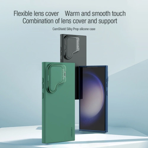 Buy Nillkin CamShield Silky Prop Silicone Case Samsung Galaxy S24 Ultra black - NLK1544 - {ean13} - Home Screen Store Europe