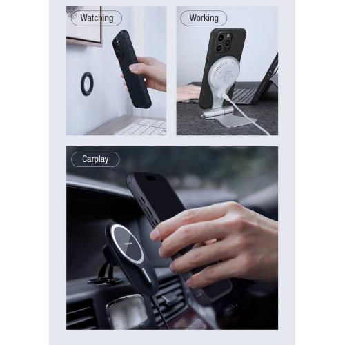 Kup Etui Nillkin Super Frosted Shield Pro Magnetic Case Apple iPhone 15 Pro Max kék - NLK1545 - {ean13} - Sklep Home Screen