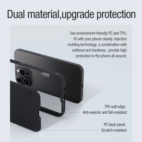 Kup Etui Nillkin Super Frosted Shield Pro Magnetic Case Apple iPhone 15 Pro Max kék - NLK1545 - {ean13} - Sklep Home Screen