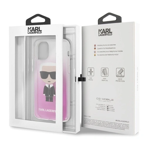 Kup Karl Lagerfeld KLHCN58TRDFKPI iPhone 11 Pro różowy/pink Gradient Ikonik Karl - KLD134PNK - {ean13} - Sklep Home Screen