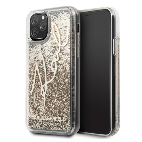 Kup Karl Lagerfeld KLHCN58TRKSGO iPhone 11 Pro arany/glitter aláírás - KLD135GLD - {ean13} - Sklep Home Screen