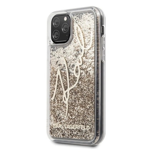 Kup Karl Lagerfeld KLHCN58TRKSGO iPhone 11 Pro arany/glitter aláírás - KLD135GLD - {ean13} - Sklep Home Screen