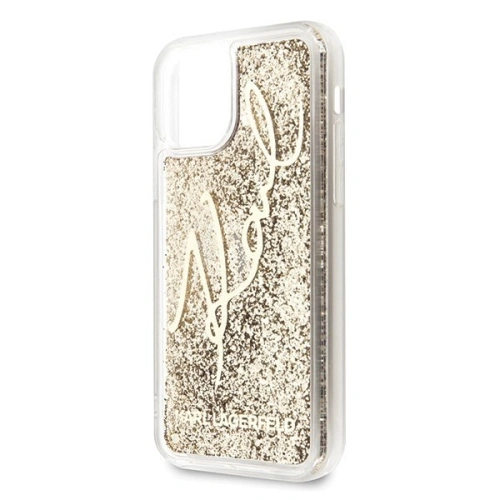 Kup Karl Lagerfeld KLHCN58TRKSGO iPhone 11 Pro zlatý/gold Glitter Signature - KLD135GLD - {ean13} - Sklep Home Screen