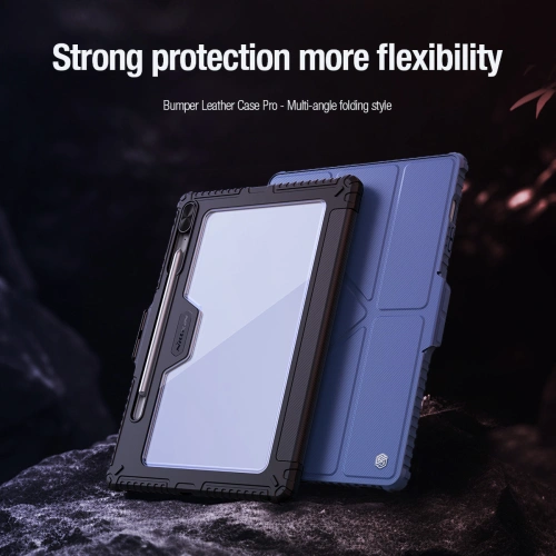 Kup Etui Nillkin Bumper Leather Case Pro Samsung Galaxy Tab S9 FE+ Plus fekete - NLK1549 - {ean13} - Sklep Home Screen