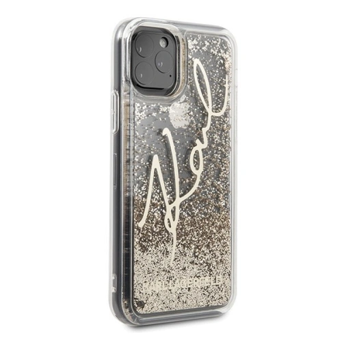 Kup Karl Lagerfeld KLHCN58TRKSGO iPhone 11 Pro arany/glitter aláírás - KLD135GLD - {ean13} - Sklep Home Screen