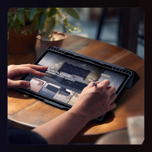 Kup Etui Nillkin Bumper Leather Case Pro Samsung Galaxy Tab S9 FE+ Plus fekete - NLK1549 - {ean13} - Sklep Home Screen