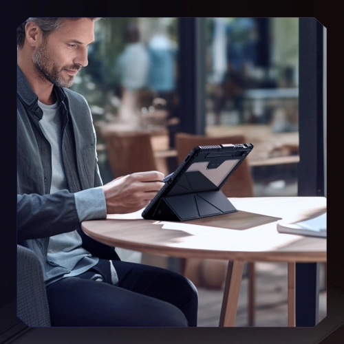 Kup Etui Nillkin Bumper Leather Case Pro Samsung Galaxy Tab S9 FE+ Plus fekete - NLK1549 - {ean13} - Sklep Home Screen