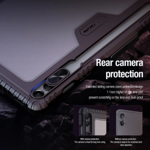 Kup Etui Nillkin Bumper Leather Case Pro Samsung Galaxy Tab S9 FE+ Plus czarne - NLK1549 - {ean13} - Sklep Home Screen