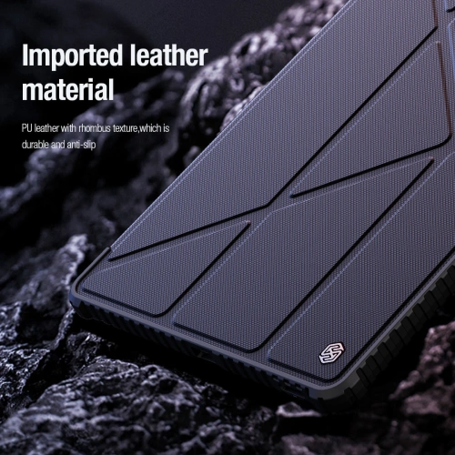Kup Etui Nillkin Bumper Leather Case Pro Samsung Galaxy Tab S9 FE+ Plus fekete - NLK1549 - {ean13} - Sklep Home Screen