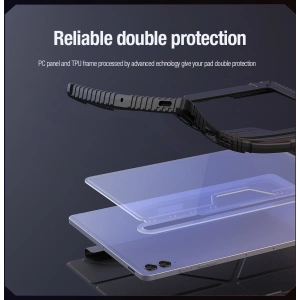 Kup Etui Nillkin Bumper Leather Case Pro Samsung Galaxy Tab S9 FE+ Plus czarne - NLK1549 - {ean13} - Sklep Home Screen